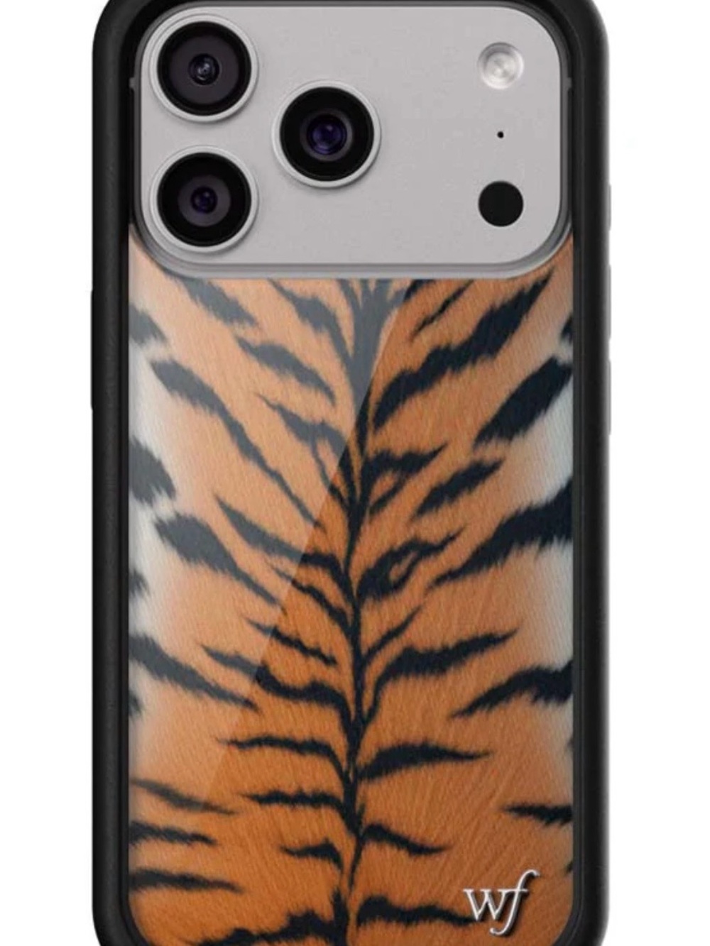 Wildflower tiger print iPhone 17 pro case